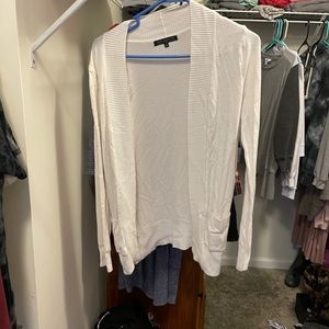 White cardigan